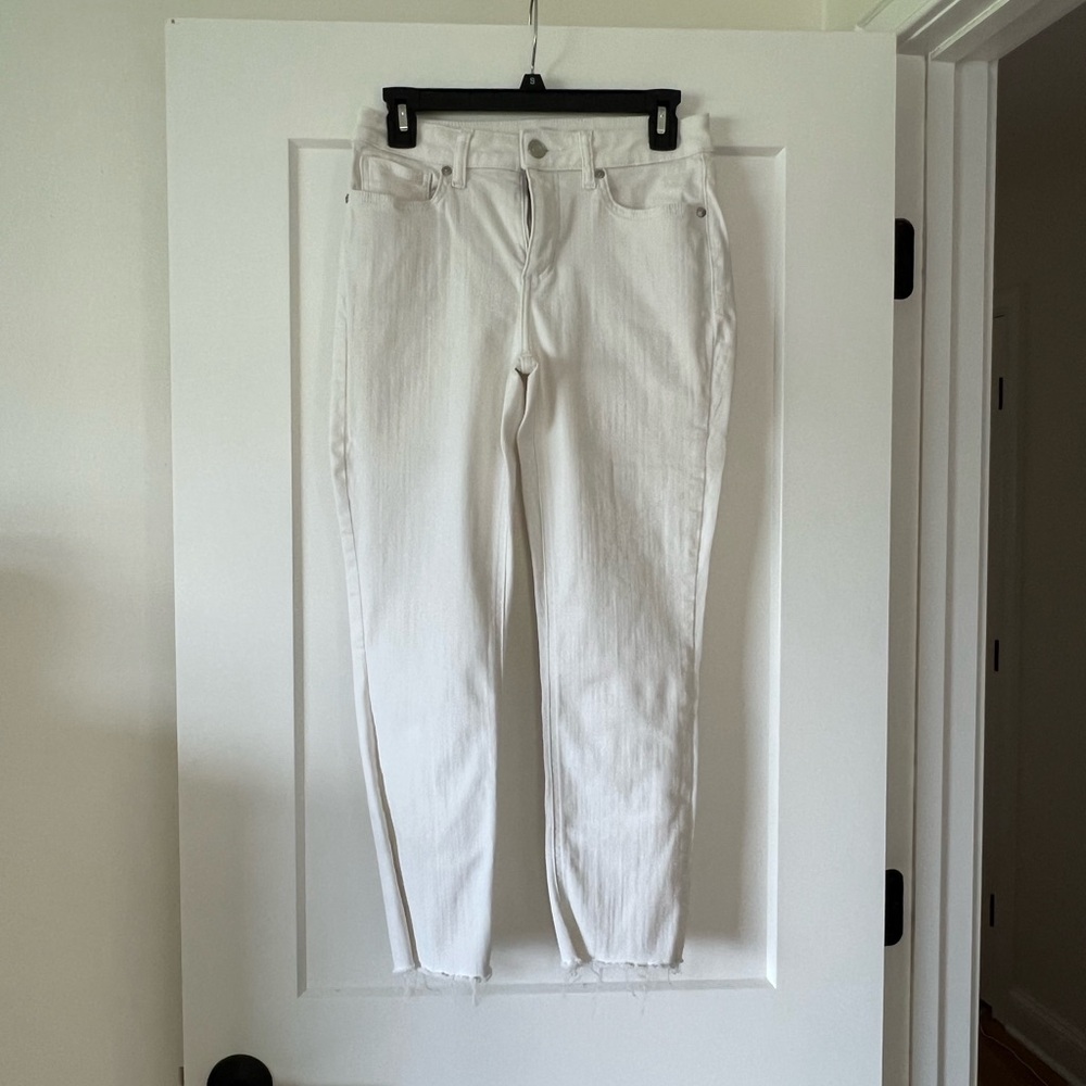 Lauren Conrad White High-Waisted Jeans